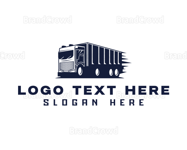 Delivery Cargo Truck Logo