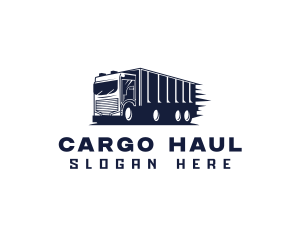 Delivery Cargo Truck logo design