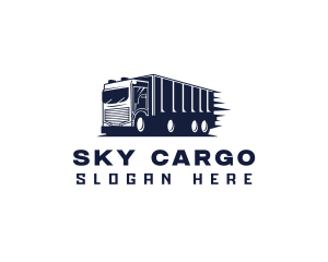 Delivery Cargo Truck logo design