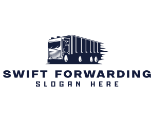 Delivery Cargo Truck logo design