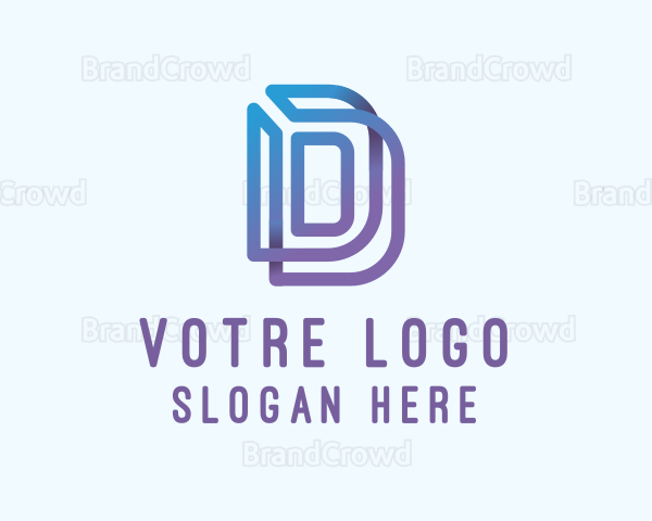 Creative Gradient Letter D Logo