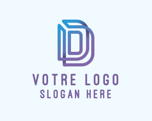 Creative Gradient Letter D  Logo