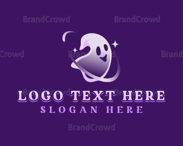 Horror Halloween Ghost Logo