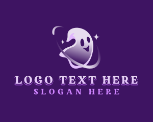 Horror Halloween Ghost Logo