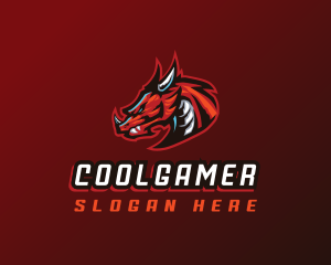 Streaming - Gaming Monster Dragon logo design