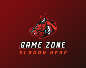 Gaming Monster Dragon logo design