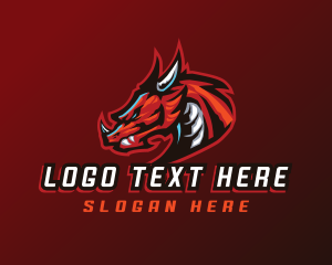 Mascot - Gaming Monster Dragon logo design