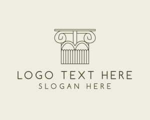 Tuscan - Ancient Column Finance logo design