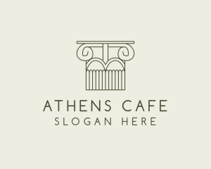 Athens - Ancient Column Finance logo design