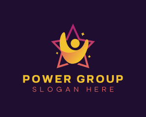 People Star Leader logo design