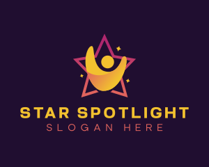 People Star Leader logo design