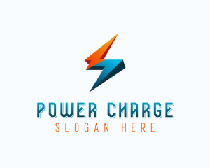 Charging - Thunder Bolt Charging logo design