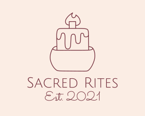 Ritual - Vigil Votive Candle logo design