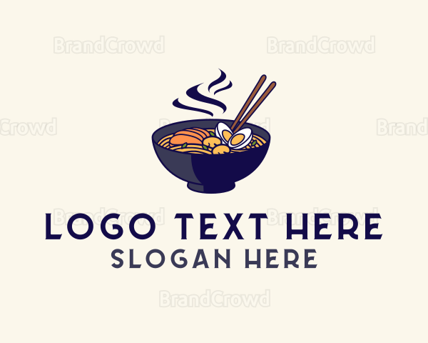 Hot Ramen Noodles Logo