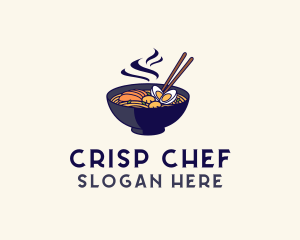 Hot Ramen Noodles logo design