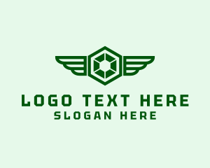 Military - Army Wings Company logo design