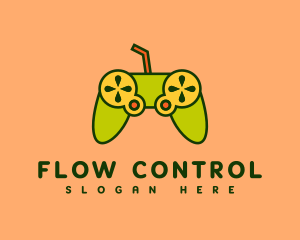 Citrus Juice Game Controller logo design