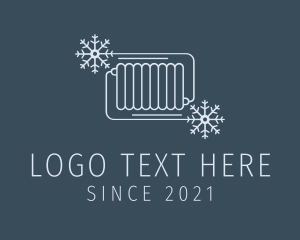 Snow - Cooling Refrigeration Radiator logo design