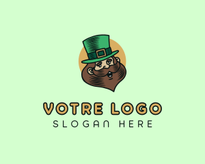 Happy Irish Leprechaun  Logo
