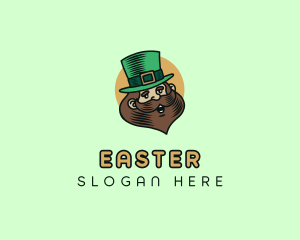 Saint - Happy Irish Leprechaun logo design