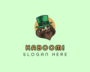 Mascot - Happy Irish Leprechaun logo design