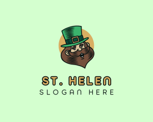 Happy Irish Leprechaun  logo design