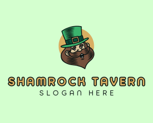 Happy Irish Leprechaun  logo design