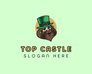 Happy Irish Leprechaun  logo design