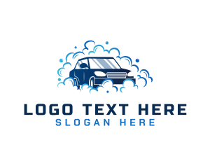 Automobile - Cleaning Bubble Carwash logo design