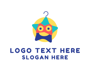 Hub - Star Laundry Hanger logo design