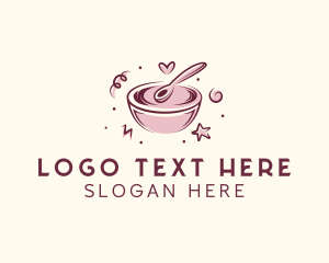 Mixing Bowl Pastry Baking Logo