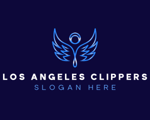 Angel Halo Wings logo design