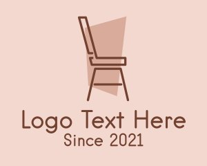 Woodwork - Minimalist Chair Design logo design