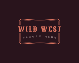 Saloon - Rustic Cowboy Saloon Banner logo design