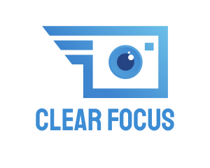 Focus - Blue Fast Camera logo design