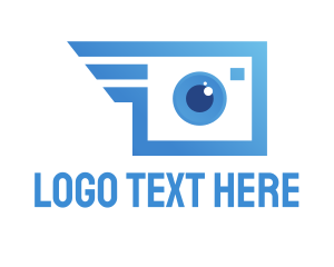 Snap - Blue Fast Camera logo design