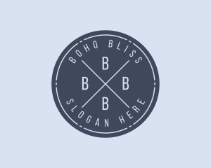 Hipster Business Shop logo design