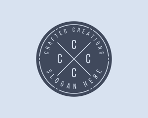 Hipster Business Shop logo design