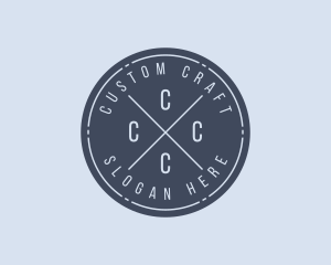 Hipster Business Shop logo design