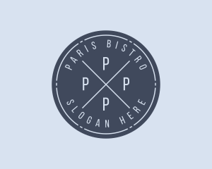 Hipster Business Shop logo design