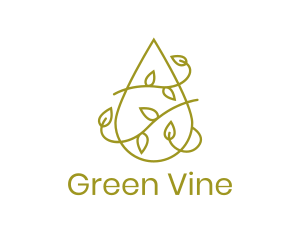 Vine - Water Vine Outline logo design