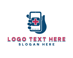 Smartphone - Medical Phone Emergency logo design