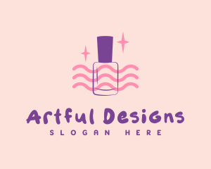 Cute Nail Salon logo design