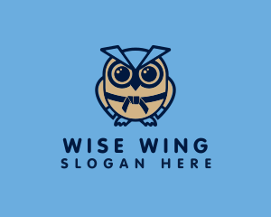 Owl - Karate Bird Owl logo design