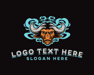 Horns - Smoke Bison Gaming logo design