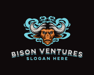 Bison - Smoke Bison Gaming logo design