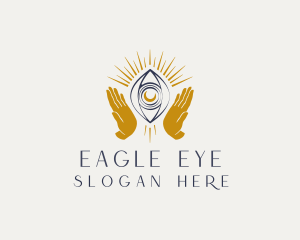 Mystic Hands Eye Pearl logo design