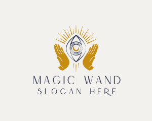 Mystic Hands Eye Pearl logo design