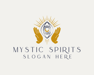 Mystic Hands Eye Pearl logo design