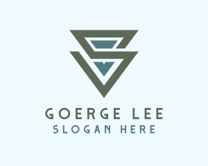 Business - Geometric Modern Triangle Letter S logo design